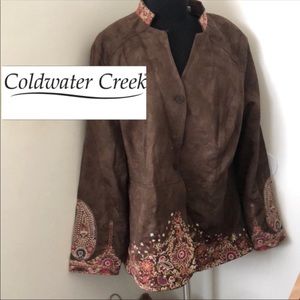 Coldwater Creek embroidered folkloric jacket.   RARE vintage